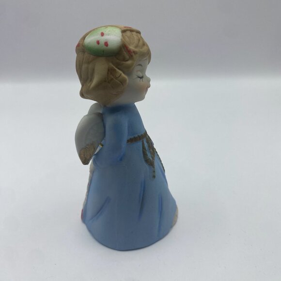 Vintage Jasco Angel 1978 Merri Bells Handcrafted Porcelain Bisque Figurine - Picture 3 of 6